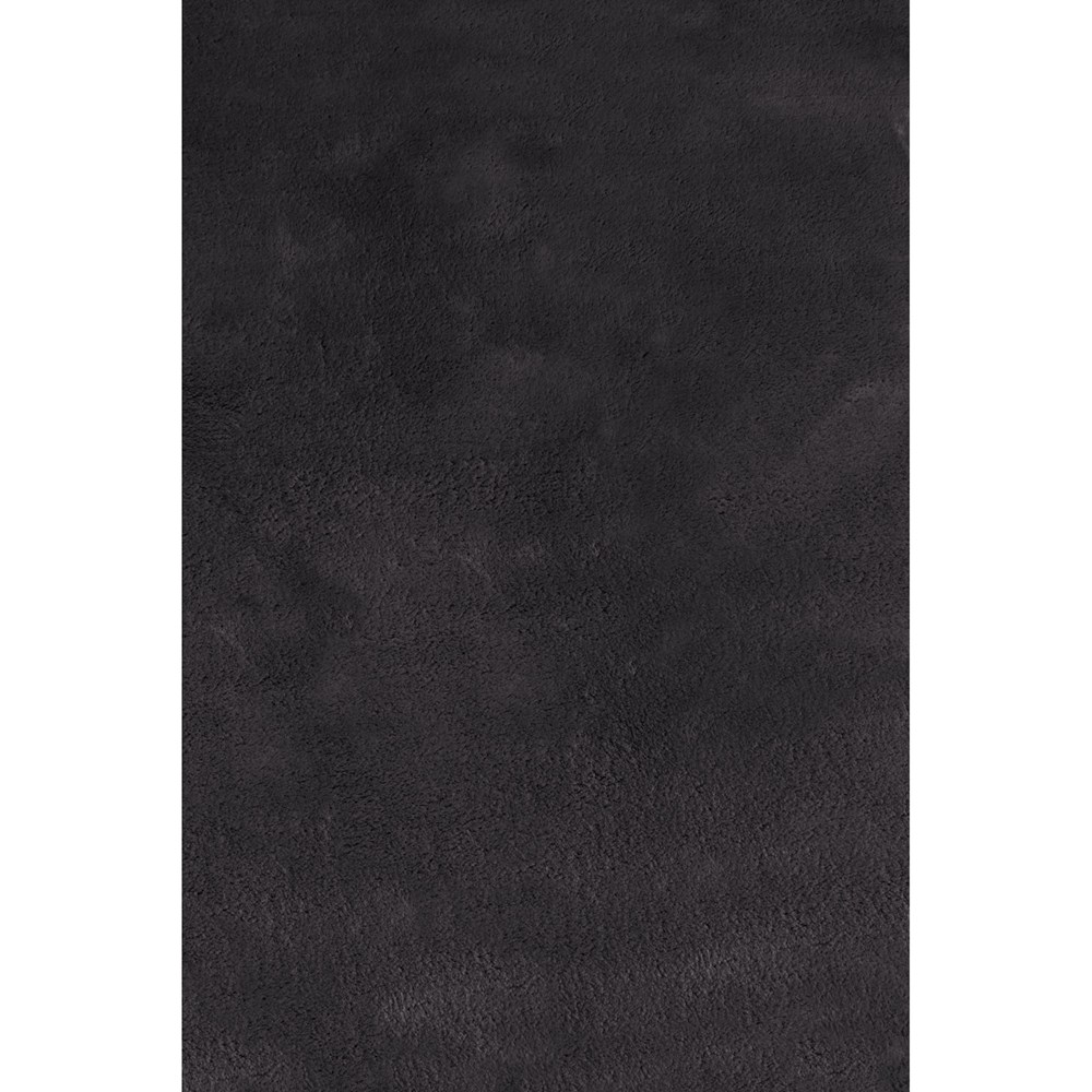 Lulu Modern Plain Shaggy Rugs in Charcoal Grey